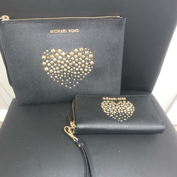 Authentic Michael kors studded matching set - Picture 1 of 5